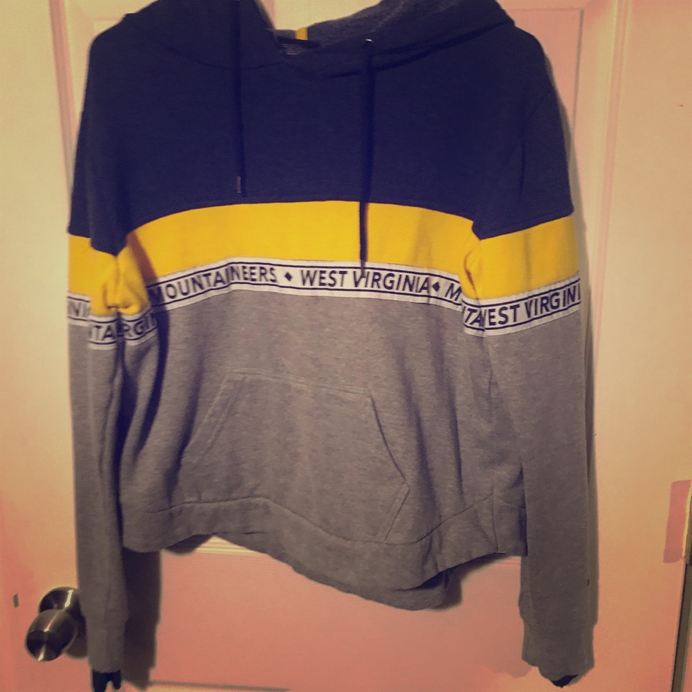 WVU crop hoodie